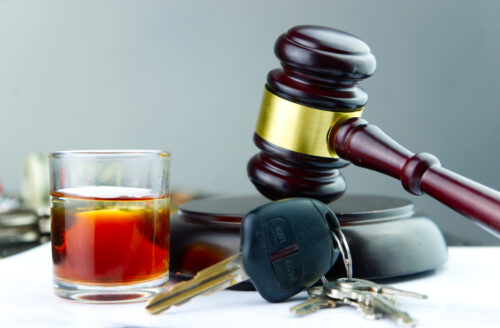 DUI gavel drink car keys